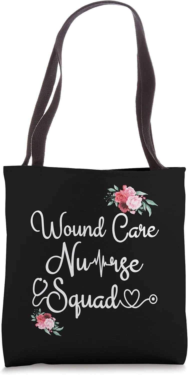 Wound Care Nurse Squad Matching Nursing Wound Ostomy Gift Tote Bag
