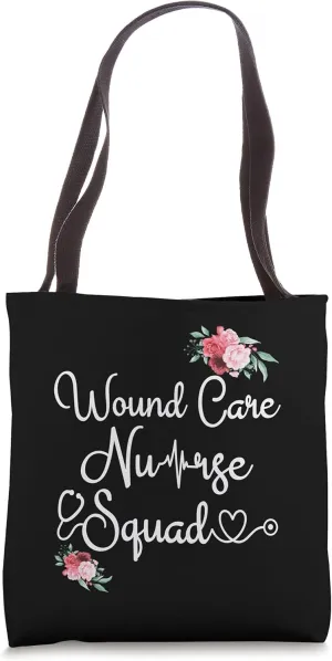 Wound Care Nurse Squad Matching Nursing Wound Ostomy Gift Tote Bag
