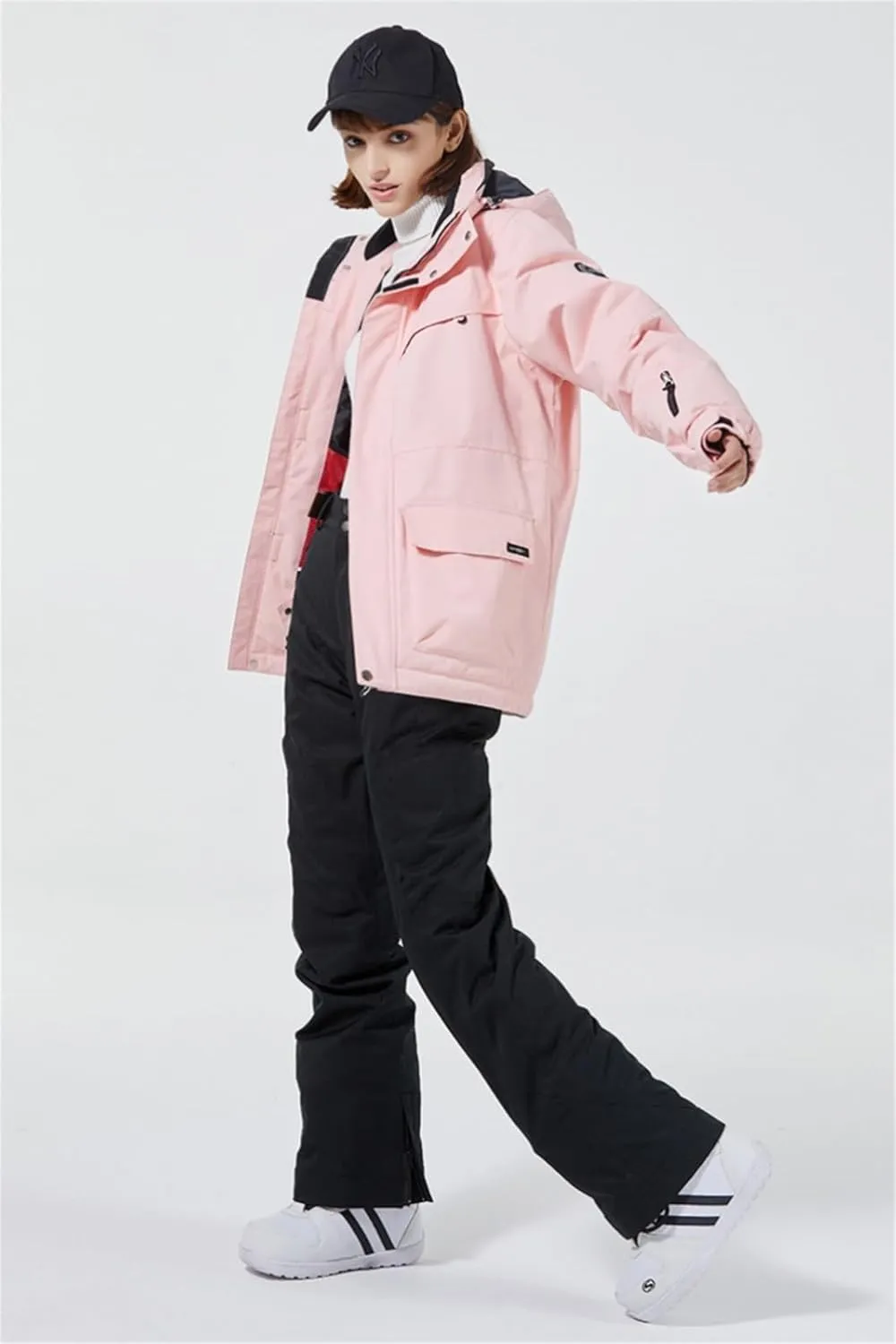 WOWULOVELY Women's Winter Skisuit Waterproof Windproof Ski Jacket and Pants Insulated Snowsuit Snowboarding Coat
