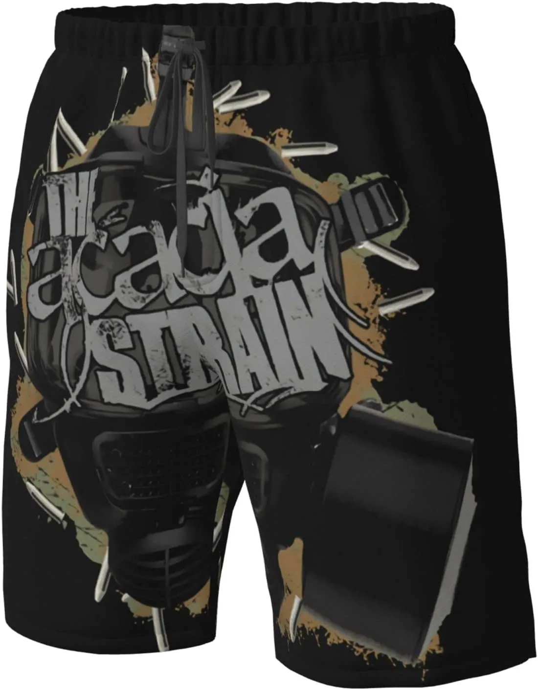 XENITE The Acacia Music and Strain Mens Swim Trunks Swim Shorts with Mesh Lining Beach Shorts Bathing Suits
