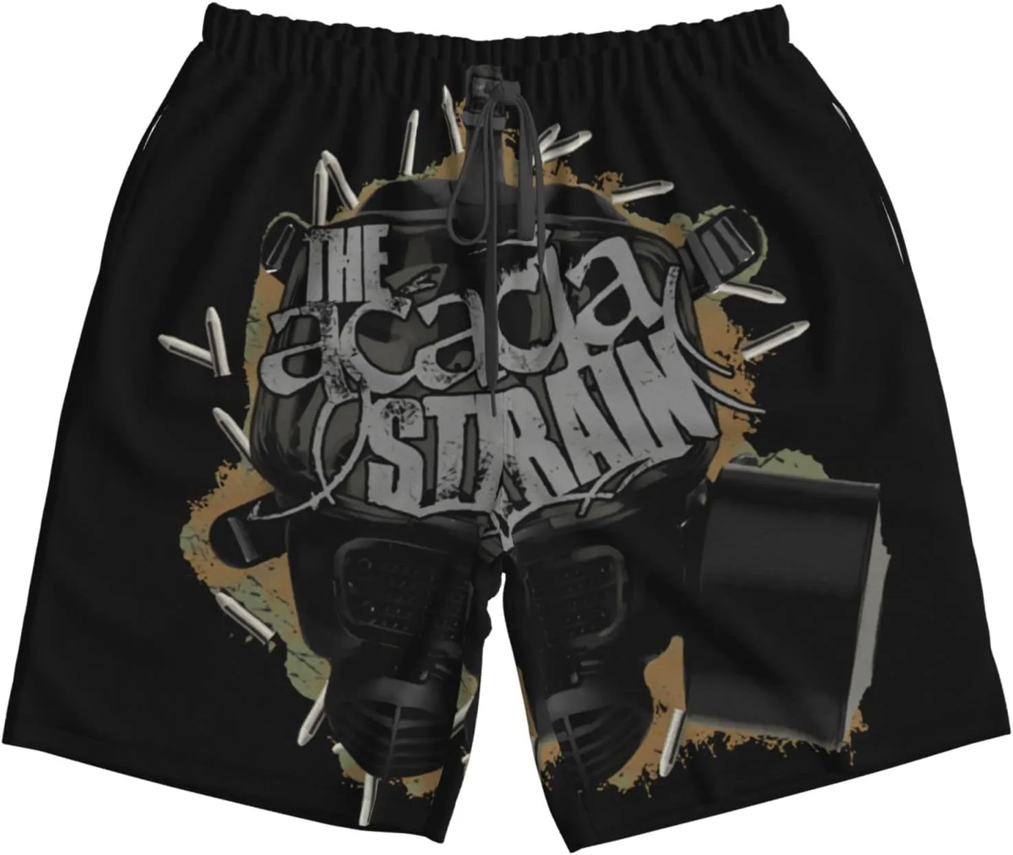 XENITE The Acacia Music and Strain Mens Swim Trunks Swim Shorts with Mesh Lining Beach Shorts Bathing Suits