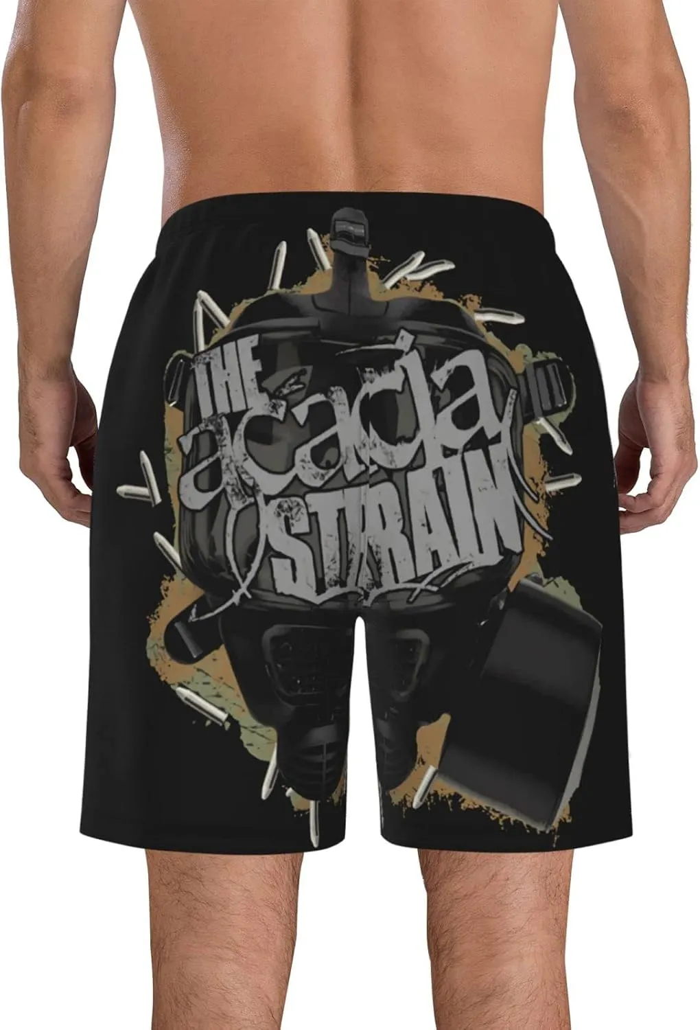 XENITE The Acacia Music and Strain Mens Swim Trunks Swim Shorts with Mesh Lining Beach Shorts Bathing Suits