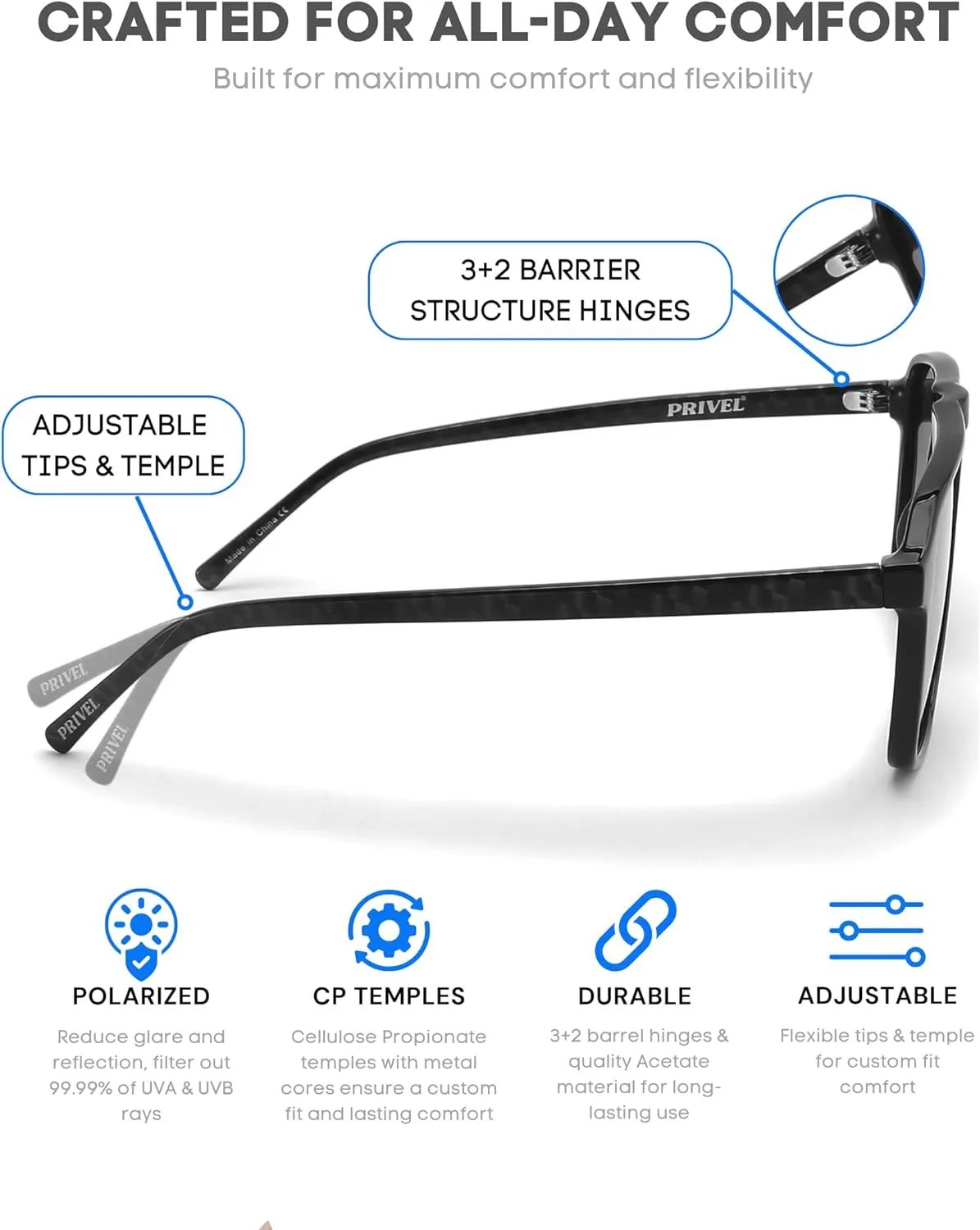 XXL Size Extra Large 159MM Polarized Square Aviator Sunglasses Big Wide Heads Men Ultralight UV400 Protection Glasses