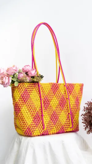 Yellow & Pink Large Size Basket
