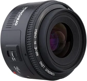 YONGNUO YN35mm F2 Lens 1:2 AF/MF Wide-Angle Fixed/Prime Auto Focus Lens for Canon EF Mount EOS Camera
