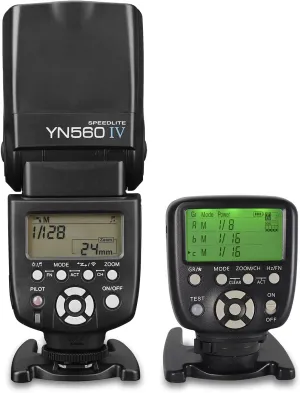YONGNUO YN560 IV Wireless Flash Speedlite   YN560-TX II C LCD Flash Trigger Remote Controller for Canon