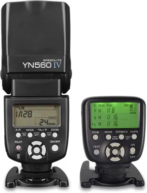YONGNUO YN560 IV Wireless Flash Speedlite   YN560-TX II N LCD Flash Trigger Remote Controller for Nikon