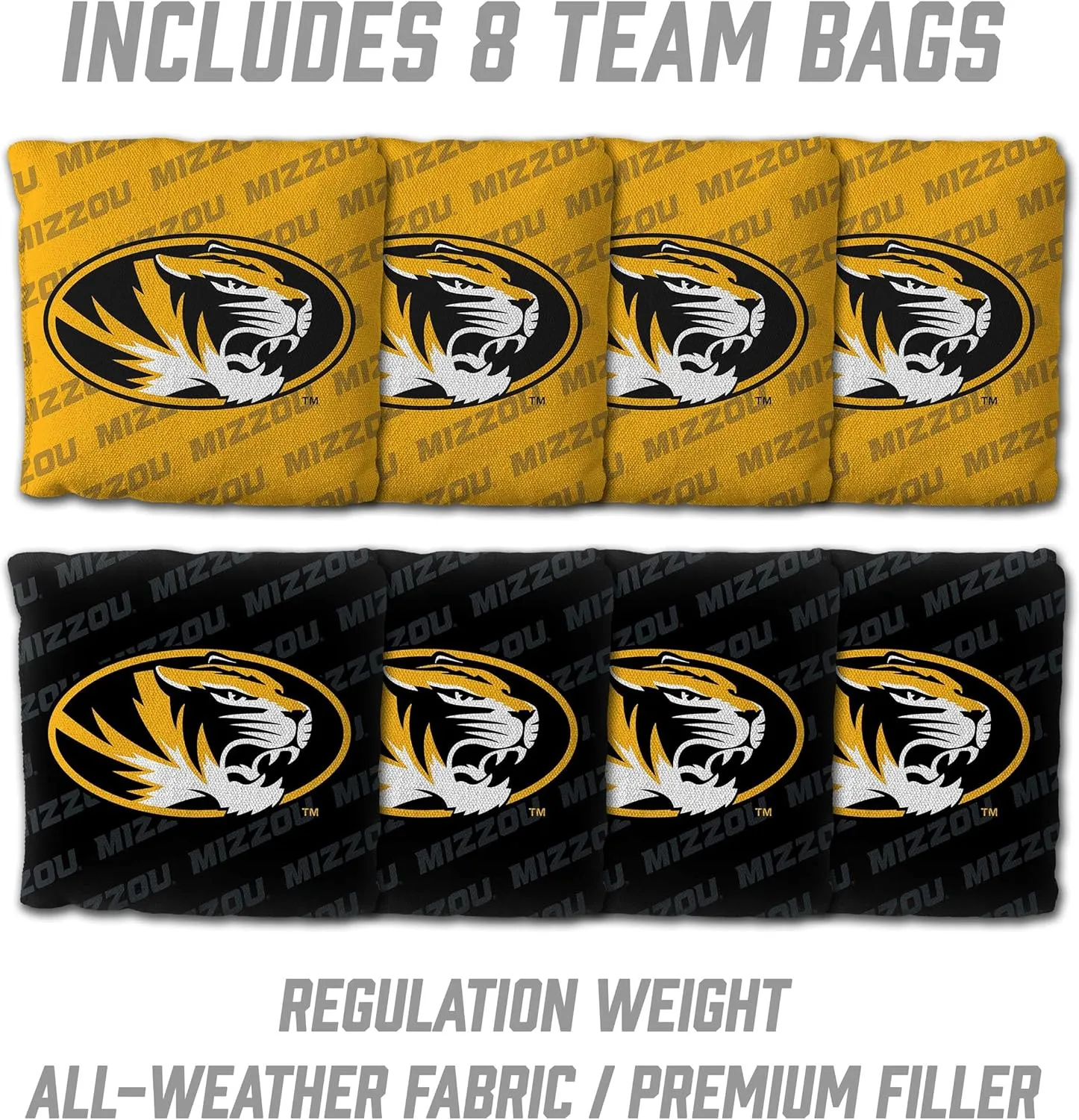 YouTheFan NCAA 2’ x 4’ Professional Wood Cornhole Game with Logo Bags