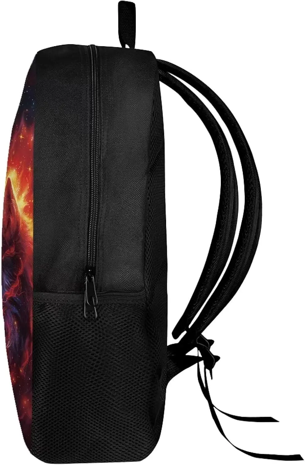 Ystardream Bookbags for 6th Grade Boys Cool Galaxy Wolf Backpack for Boys Middle School Bag for 8-10 14-16 Kids Child Bookbag High Schoolbag 17 Inch Bag Packs Back to School Rucksack Travel Bag