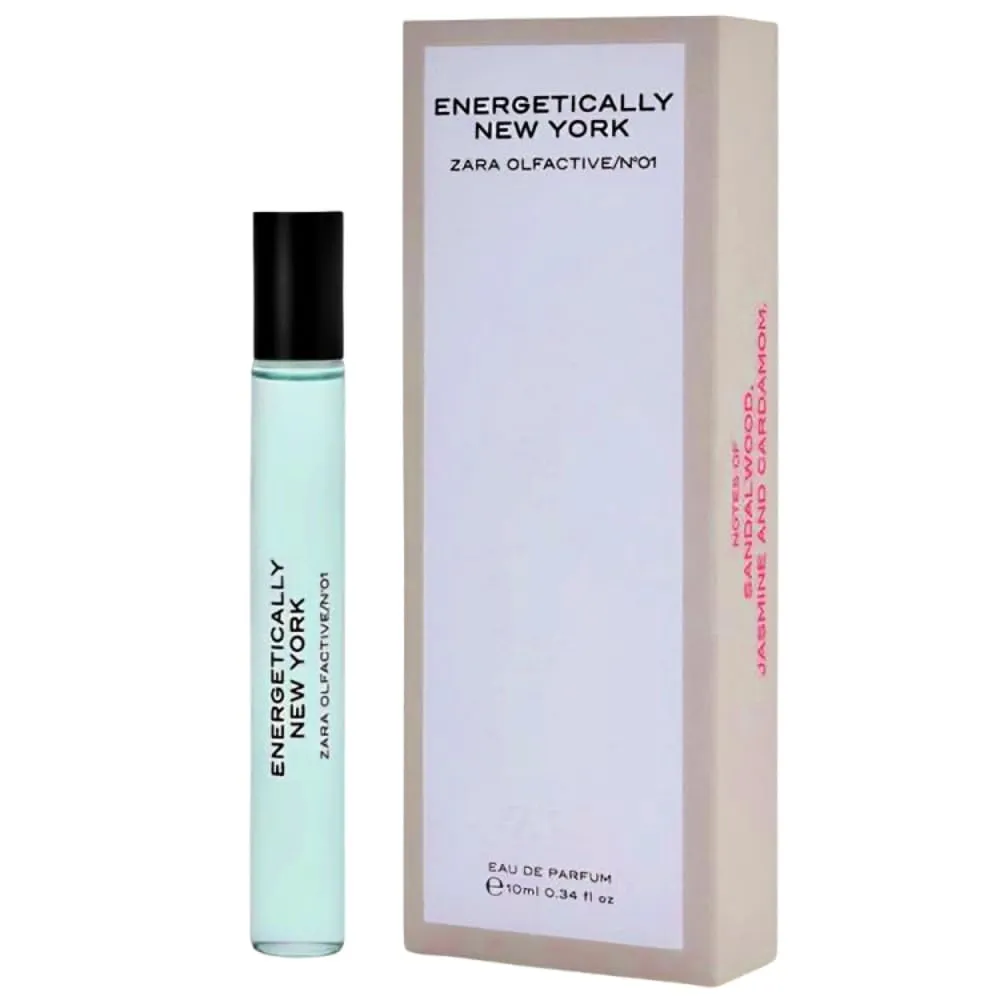 Zara Olfactive/Nº01 Energetically New York Eau De Parfum for Women Spicy Woody Fragrance with Cardamom Jasmine and Sandalwood by Jo Malone CBE 10 ML (0.34 FL. OZ)